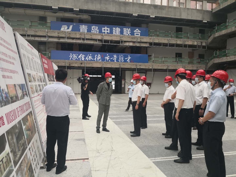 中建聯(lián)合|山東省委常委、青島市委書記王清憲走訪調(diào)研北服青島時尚產(chǎn)業(yè)園項目(圖1)