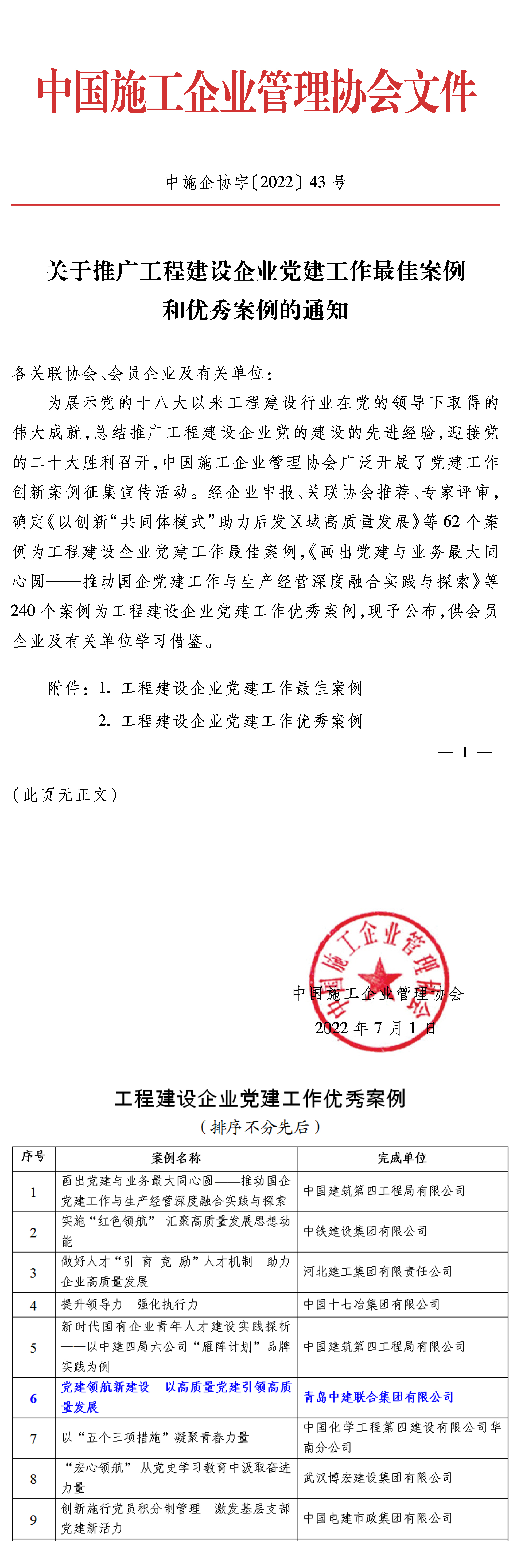 萬山磅礴，黨為主峰|中建聯合堅持以高質量黨建引領企業(yè)發(fā)展(圖1)